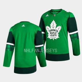 Toronto Maple Leafs 2023 St. Patricks Day Primegreen Authentic Green Jersey Men
