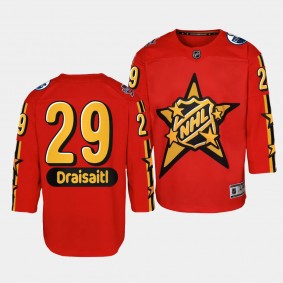 Edmonton Oilers #29 Leon Draisaitl 2024 NHL All-Star Game Premier Red Youth Jersey