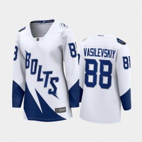Andrei Vasilevskiy #88 Lightning 2022 Stadium Series White Women Fanatics Jersey