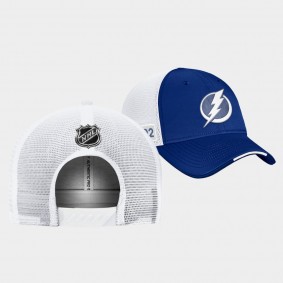 Tampa Bay Lightning 2022 NHL Draft On Stage Authentic Pro Adjustable Hat Blue