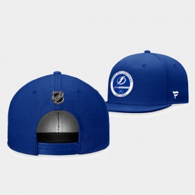 Tampa Bay Lightning 2022 Training Camp Snapback Authentic Pro Hat Blue