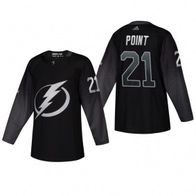 Men's Tampa Bay Lightning Brayden Point #21 2019 Alternate Reasonable Authentic Jersey - Black