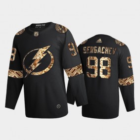 Tampa Bay Lightning Mikhail Sergachev #98 Python Skin Black 2021 Exclusive Edition Jersey