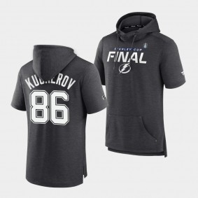 Tampa Bay Lightning Nikita Kucherov 2022 Stanley Cup Final Charcoal T-Shirt Hoodie