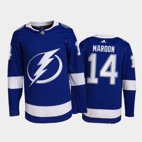 2021-22 Tampa Bay Lightning Patrick Maroon Primegreen Authentic Jersey Blue Home Uniform
