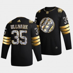Linus Ullmark Boston Bruins 2022 Stanley Cup Playoffs #35 Black Diamond Edition Authentic Jersey