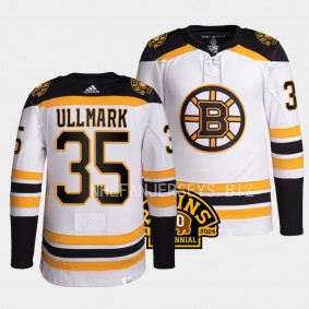 Boston Bruins 2023-24 100th Centennial Linus Ullmark #35 White Authentic Pro Jersey Men's