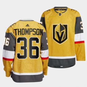 Vegas Golden Knights 2022-23 Home Logan Thompson #36 Gold Jersey Authentic