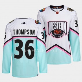 Logan Thompson 2023 NHL All-Star Western Conference Vegas Golden Knights #36 White Jersey Authentic