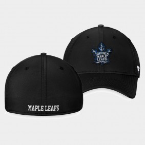 Toronto Maple Leafs Core Alternate Logo Black Flex Hat