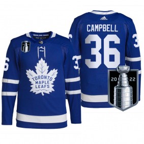 2022 Stanley Cup Playoffs Maple Leafs Jack Campbell 2022 Stanley Cup Playoffs Royal Jersey