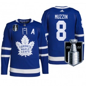 2022 Stanley Cup Playoffs Maple Leafs Jake Muzzin 2022 Stanley Cup Playoffs Royal Jersey