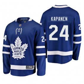 Men's Toronto Maple Leafs Kasperi Kapanen #24 Home Blue Breakaway Player Cheap Jersey
