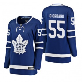 Women Toronto Maple Leafs Mark Giordano 2022 Home Blue Player Jersey