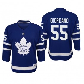 Youth Toronto Maple Leafs Mark Giordano 2022 Home Blue Replica Jersey