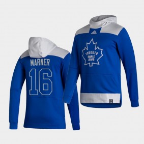 Toronto Maple Leafs Mitchell Marner 2021 Reverse Retro Blue Authentic Pullover Special Edition Hoodie