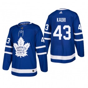 Men's Toronto Maple Leafs Nazem Kadri #43 Home Blue Authentic Player Cheap Jersey