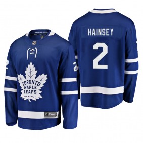 Men's Toronto Maple Leafs Ron Hainsey #2 Home Blue Breakaway Player Cheap Jersey