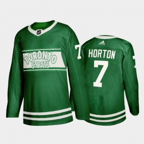 Tim Horton Toronto Maple Leafs St. Patricks Day Jersey Green #7 Special Edition