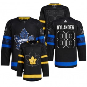 Toronto Maple Leafs 2022 Drew house Jersey William Nylander Black #88 Authentic Alternate Uniform