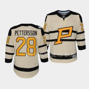 Pittsburgh Penguins Marcus Pettersson 2023 Winter Classic Cream #28 Youth Jersey