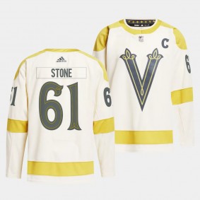 Mark Stone Vegas Golden Knights 2024 NHL Winter Classic Cream #61 Primegreen Authentic Player Jersey Men's