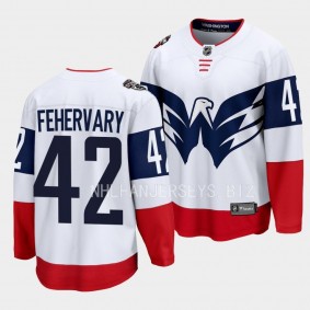 Washington Capitals Martin Fehervary 2023 NHL Stadium Series White Breakaway Player Jersey Men's