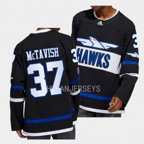 Hawks Mason McTavish Anaheim Ducks Black #37 Authentic Jersey