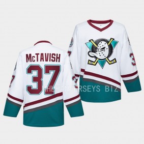 Mason McTavish Anaheim Ducks #37 Mighty Ducks White Jersey Hockey