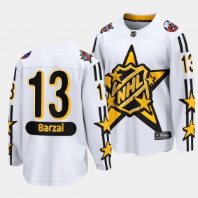 2024 NHL All-Star Game Mathew Barzal Jersey New York Islanders White #13 Breakaway Men's