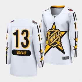 New York Islanders Mathew Barzal 2024 NHL All-Star Game Breakaway Women White Jersey