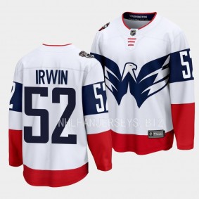 Washington Capitals Matt Irwin 2023 NHL Stadium Series White Breakaway Player Jersey Men's