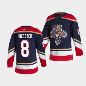 Matt Kiersted #8 Panthers 2021 Reverse Retro Authentic Blue Jersey