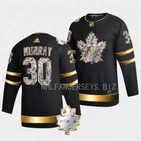 Matt Murray Toronto Maple Leafs Memorial Borje Patch #30 Black Diamond Edition Jersey