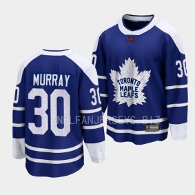 Toronto Maple Leafs Matt Murray Special Edition 2.0 2022 Blue Breakaway Retro Jersey Men's