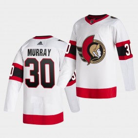 Matt Murray #30 Senators 2020-21 Away Authentic White Jersey