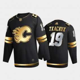 Calgary Flames Matthew Tkachuk #19 2020-21 Authentic Golden Black Limited Edition Jersey