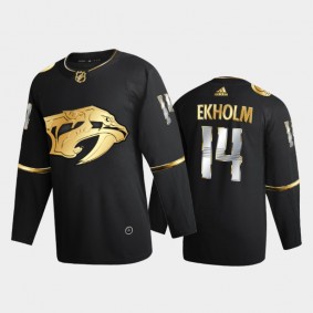 Nashville Predators Mattias Ekholm #14 2020-21 Golden Edition Black Limited Authentic Jersey