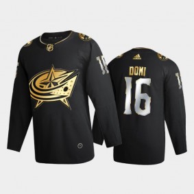 Columbus Blue Jackets Max Domi #16 2020-21 Golden Edition Black Limited Authentic Jersey