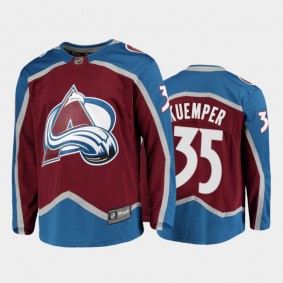 Avalanche Darcy Kuemper #35 Home 2021-22 Burgundy Player Jersey