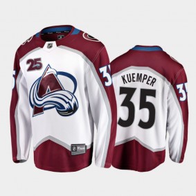 Avalanche Darcy Kuemper #35 Away 2021-22 White Player Jersey