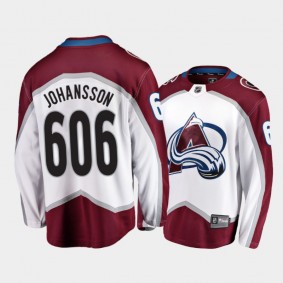 Erik Johansson Colorado Avalanche White Jersey 606 NHL Games