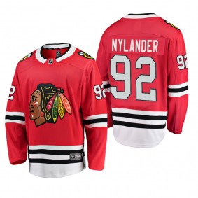 Chicago Blackhawks Alexander Nylander #92 Home Breakaway Player Red Jersey