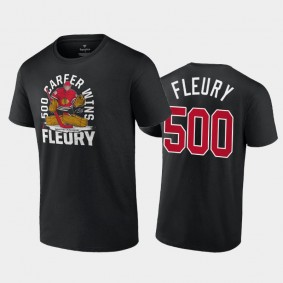 Marc-Andre Fleury 500 Career wins Blackhawks #29 Black T-Shirt