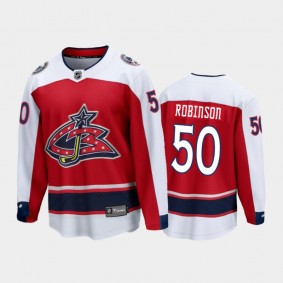 Men's Columbus Blue Jackets Eric Robinson #50 Special Edition Red 2021 Breakaway Jersey