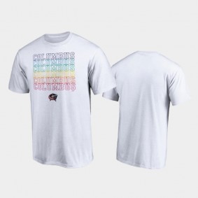 Men's Columbus Blue Jackets City Pride White T-Shirt