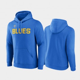 St. Louis Blues 2022 Winter Classic Men Blue Alternate Logo Hoodie