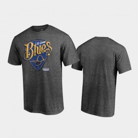 Men's St. Louis Blues 2021 Stanley Cup Playoffs Heads Up Play Charcoal T-Shirt