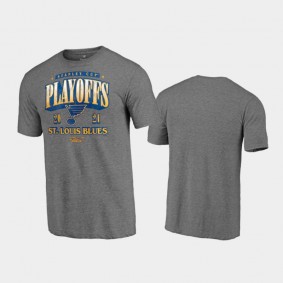 Men's St. Louis Blues 2021 Stanley Cup Playoffs Ring the Alarm Heathered Gray T-Shirt
