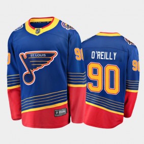 Blues Ryan O'Reilly #90 Retro Blue 2019-20 Breakaway Player Premier Jersey